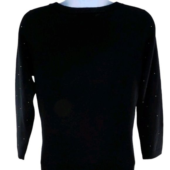 Design History Black Embellished Sweater Dress - Picture 4 of 7